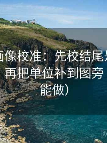 虫虫漫画像校准：先校结尾是不是一锤定音，再把单位补到图旁（三秒就能做）